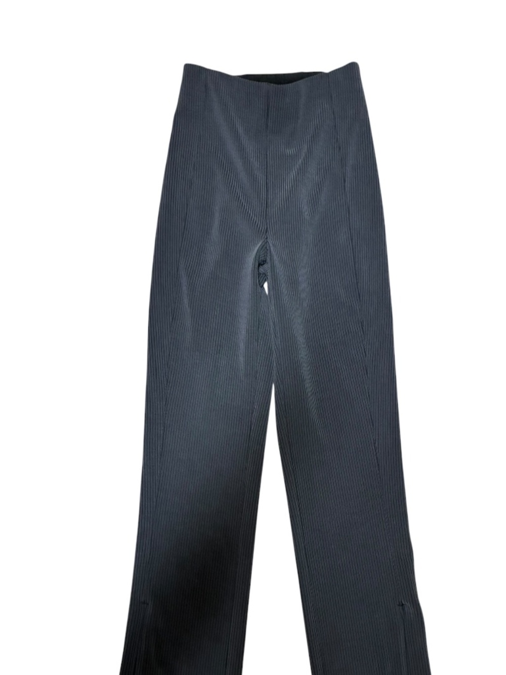 Lululemon Ribbed Softstreme Zip-Leg High-Rise Cropped Pants 25" Charcoal Gray 4